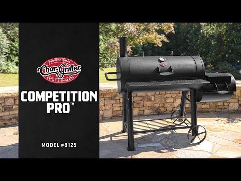 Char Griller Competition Pro Offset Smoker Charcoal Grill AGA