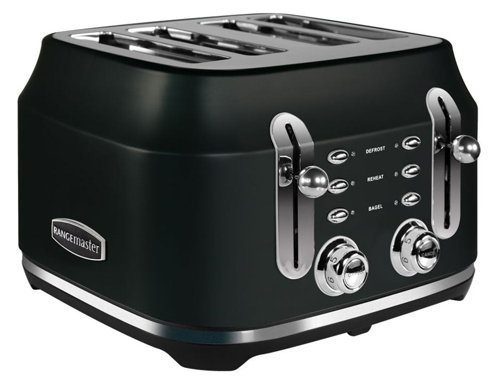 Black 4 outlet slice toaster