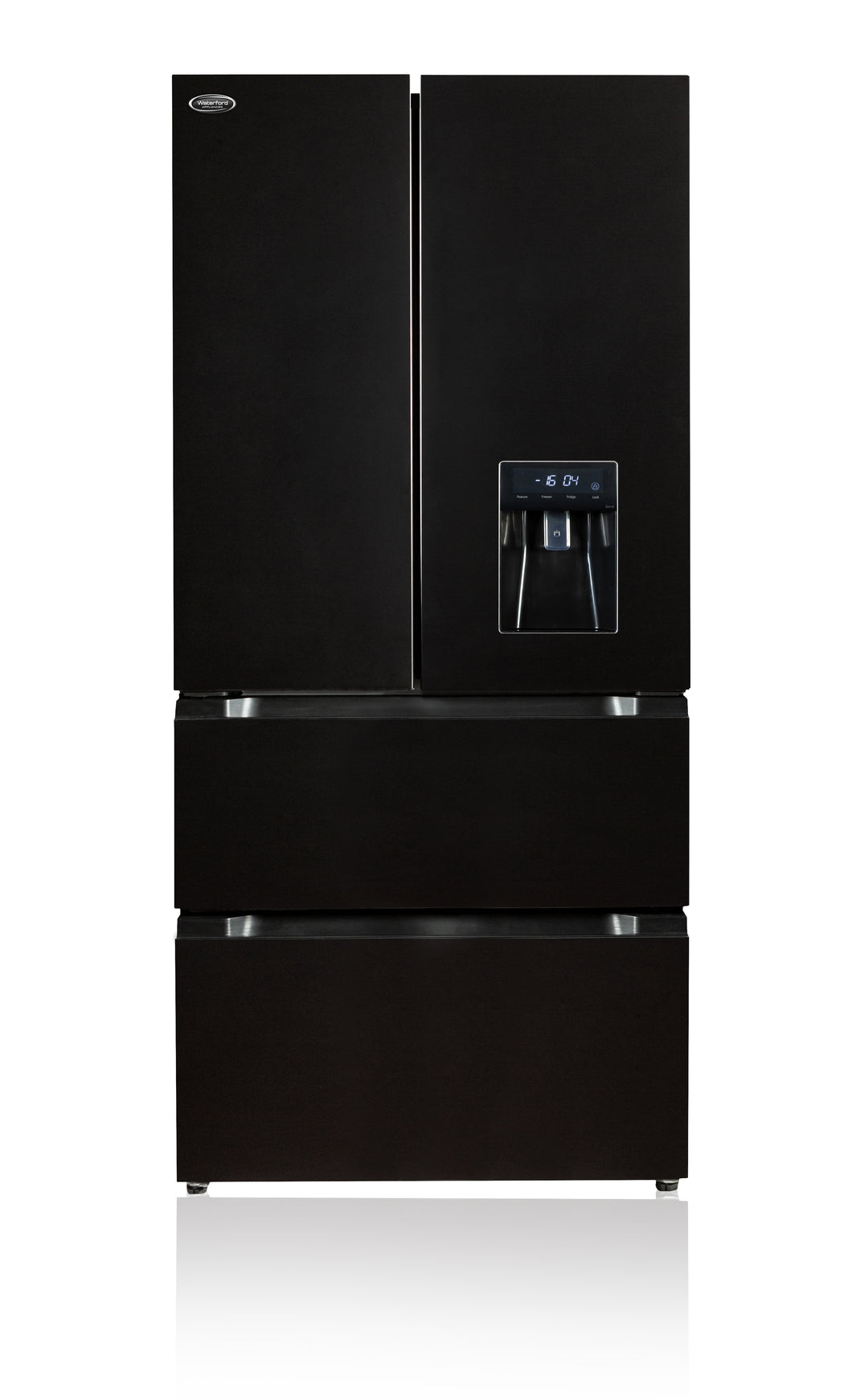 Waterford Appliances French Style Fridge Freezer Inox Black