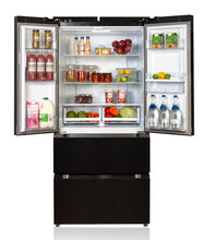 Load image into Gallery viewer, Waterford Appliances French Style Fridge Freezer Inox Black
