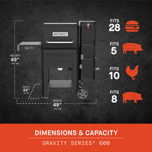 Load image into Gallery viewer, Masterbuilt® - Gravity Series™ 600 Digital Charcoal BBQ &amp; Smoker - NEW!
