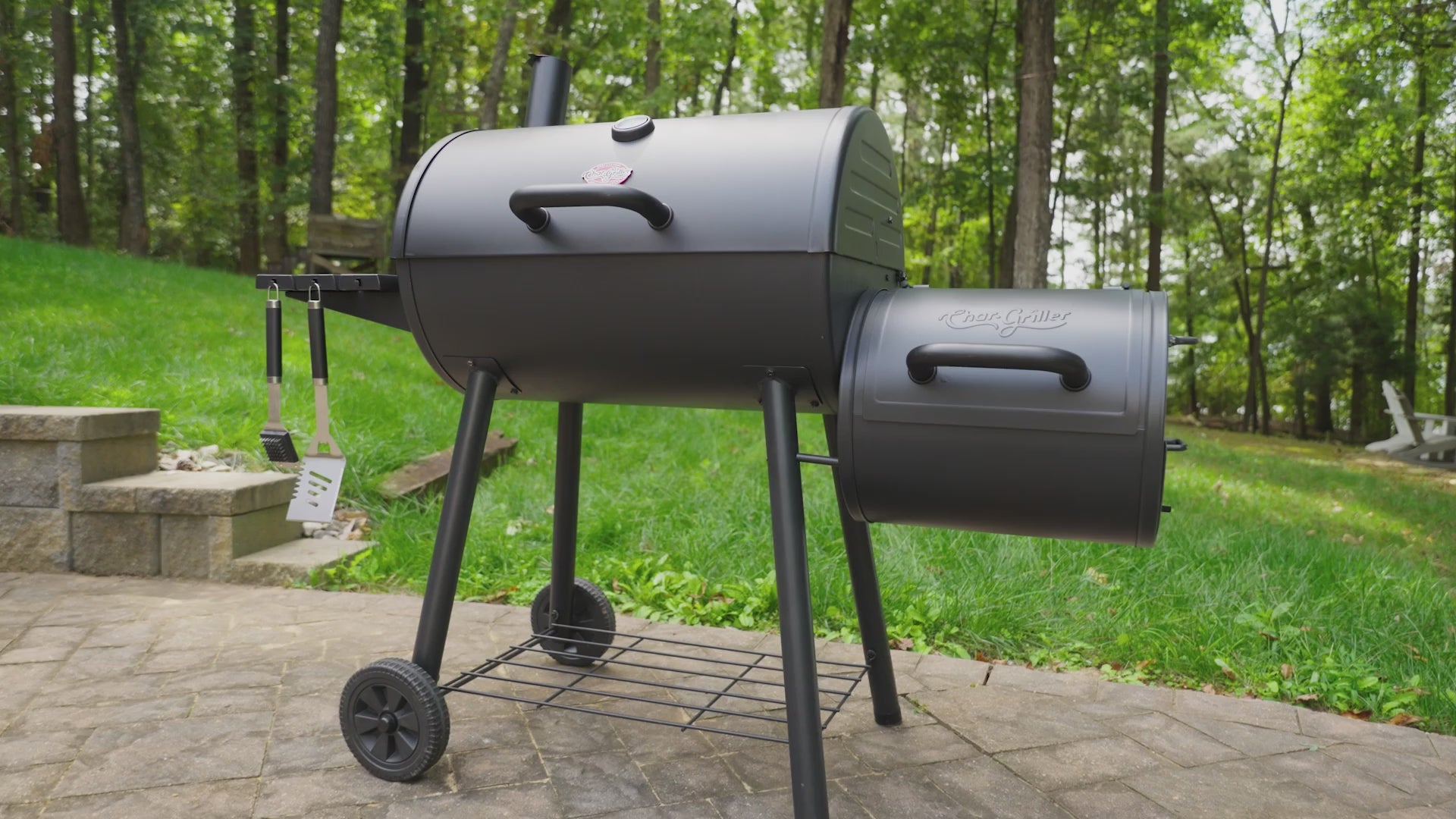 Smokin' Pro™ Barrel Grill and Offset Smoker - Char-Griller